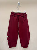 pantalaccio felpato ballon bordeaux