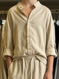Camicia lino Mykonos sabbia