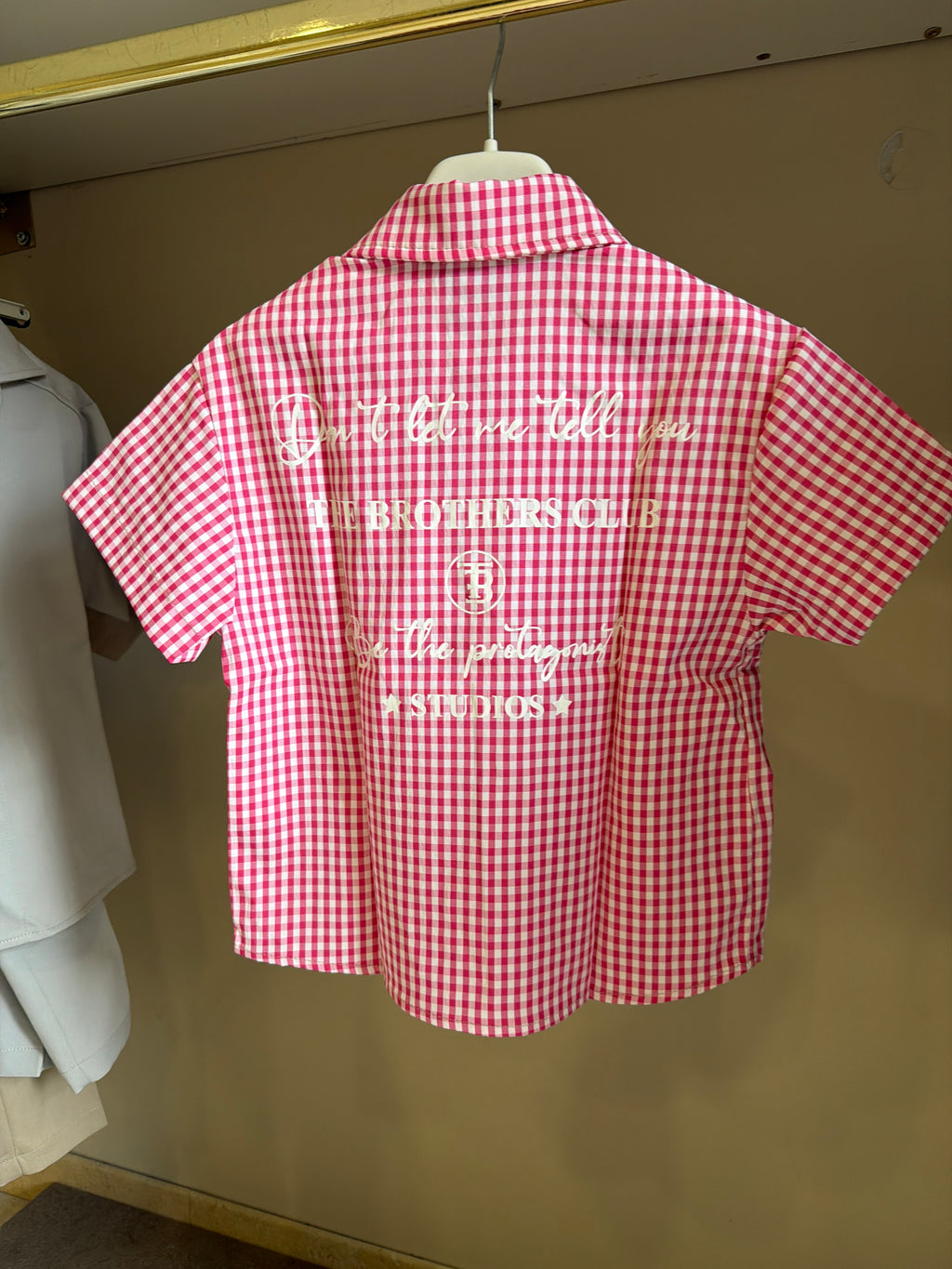 Camicia TK092 quadri rosa