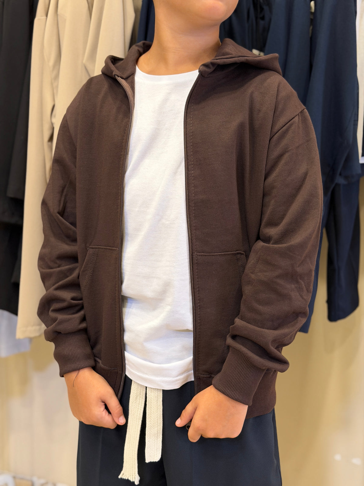 felpa full Zip moro