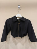 giubbotto cropped 330 nero