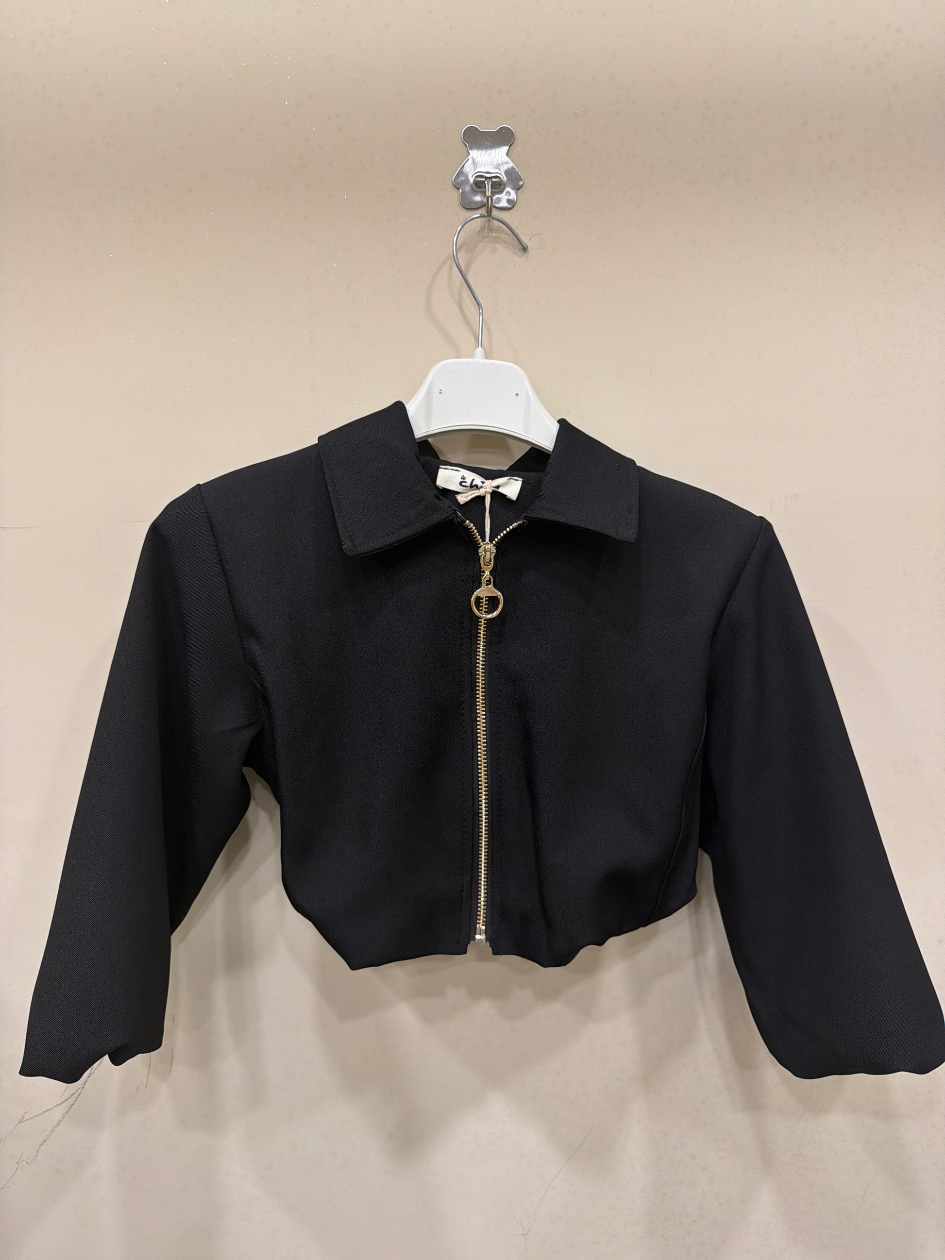 giubbotto cropped 330 nero