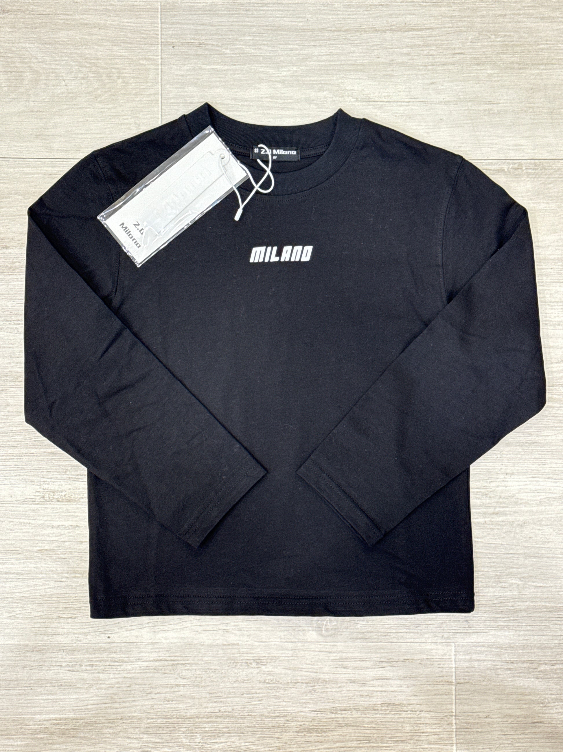 T-Shirt manica lunga black milano