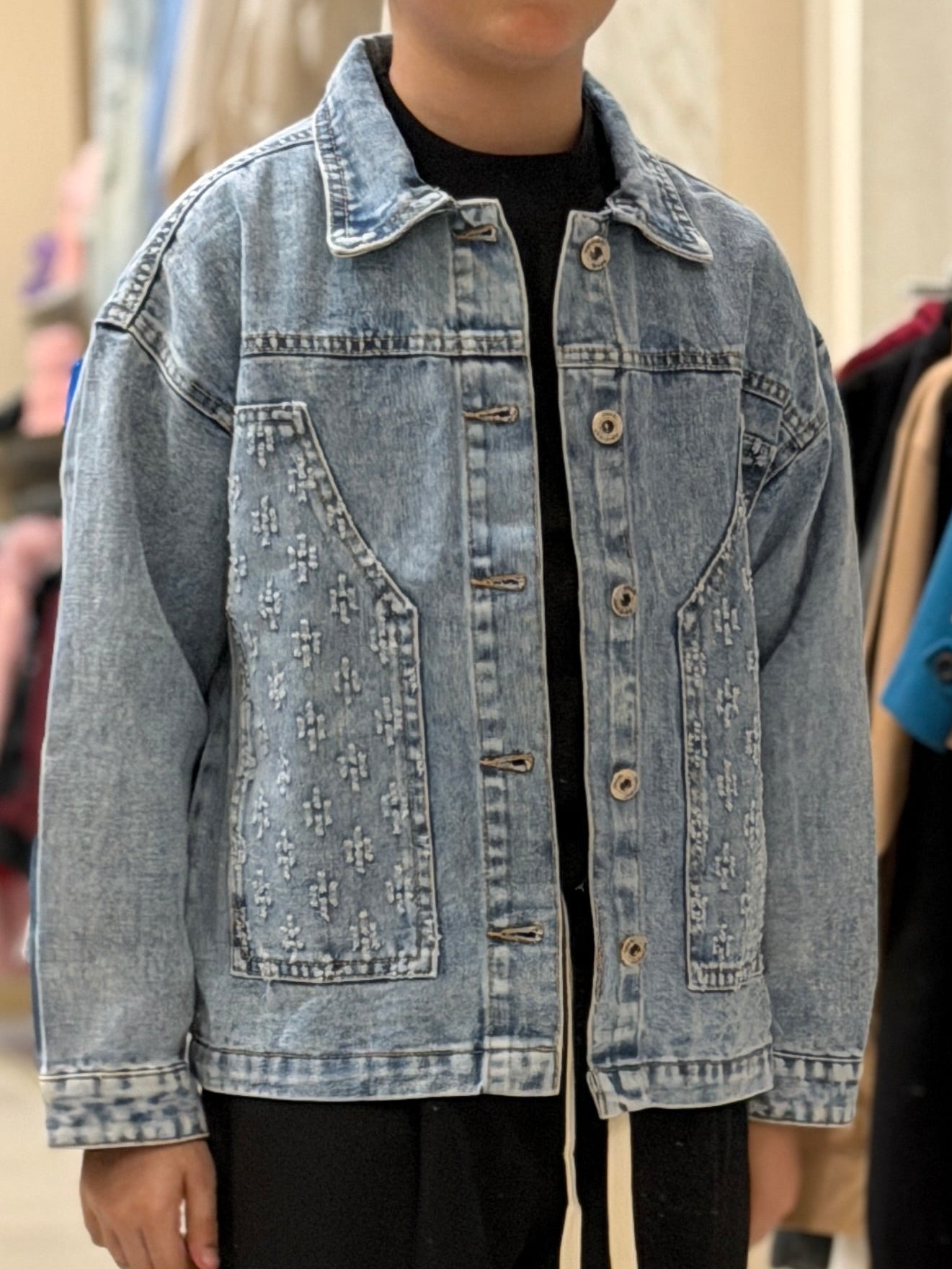 giubbotto jeans lav chiaro