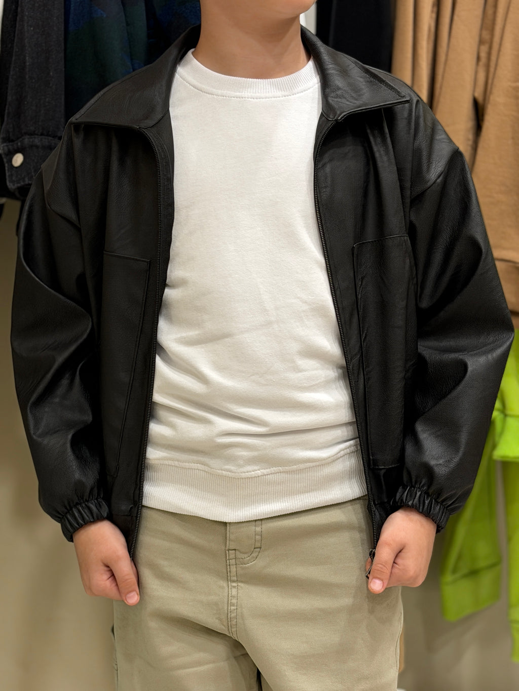 giubbotto college black nero 5119