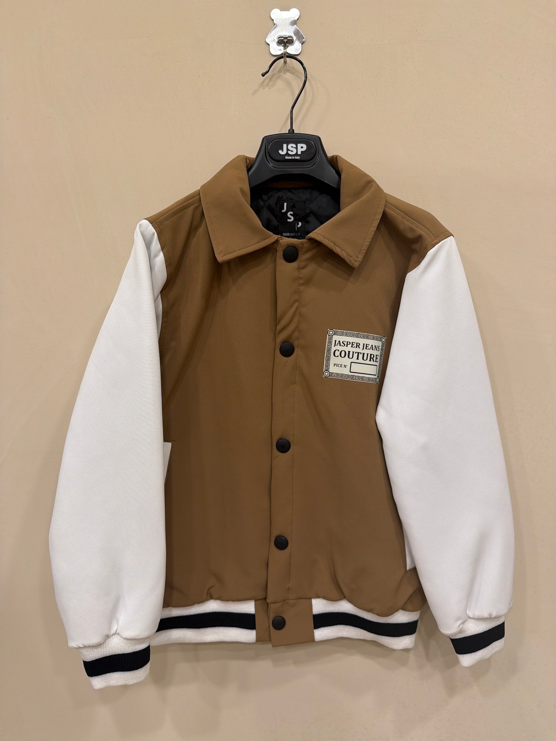 giubbotto college camel jasper