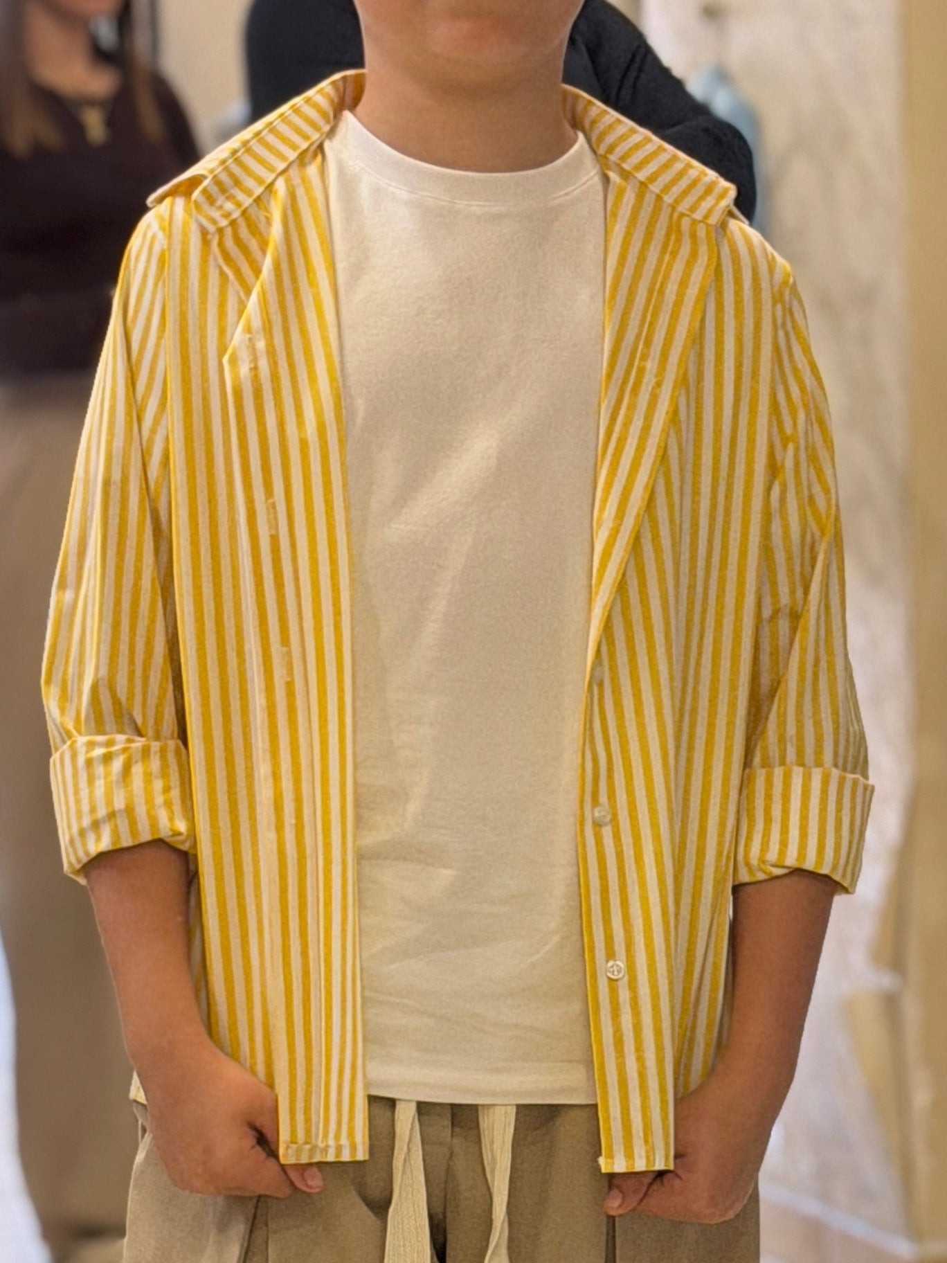 Camicia righe Yellow
