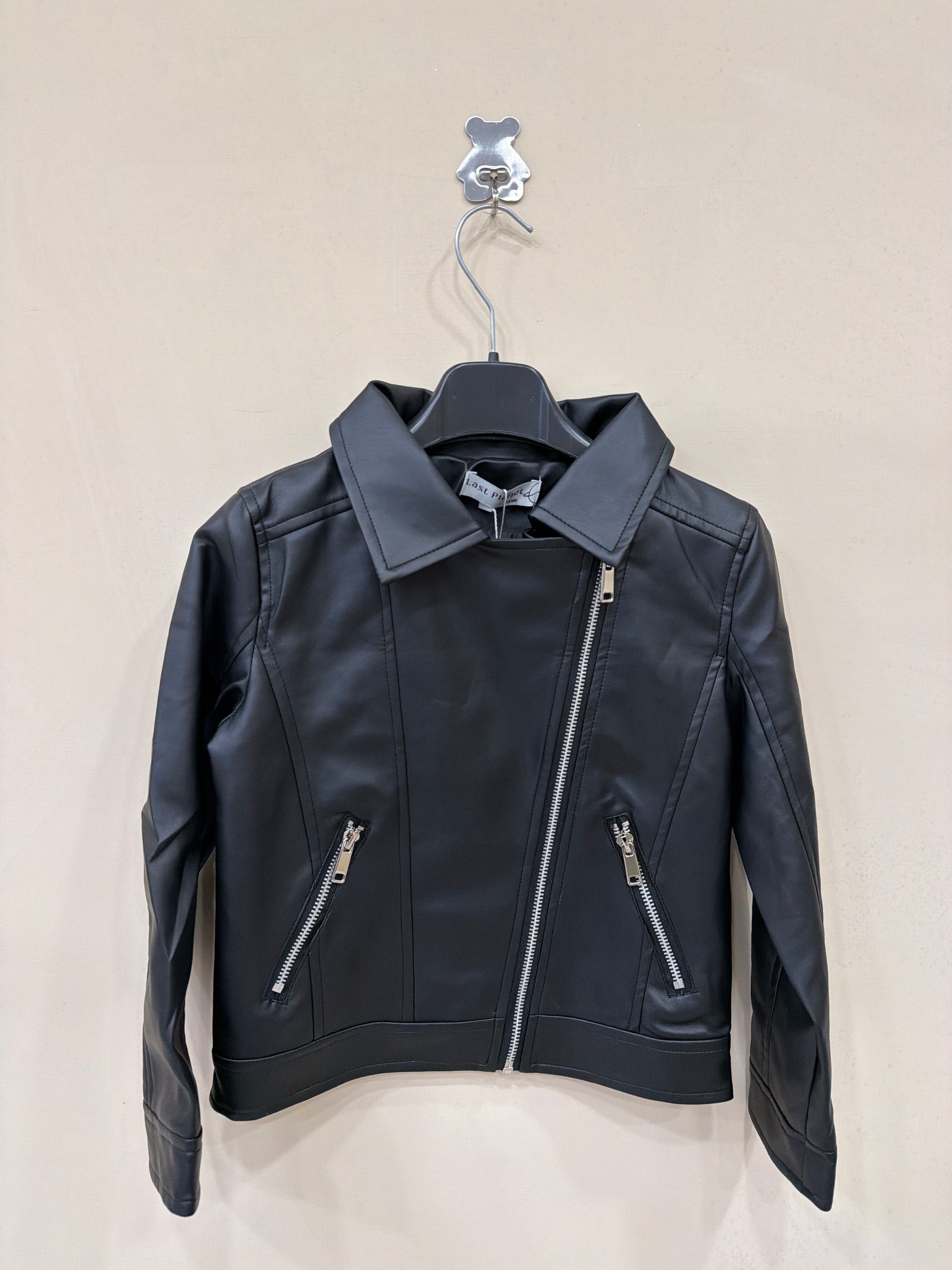 Chiodo ecopelle nero 465