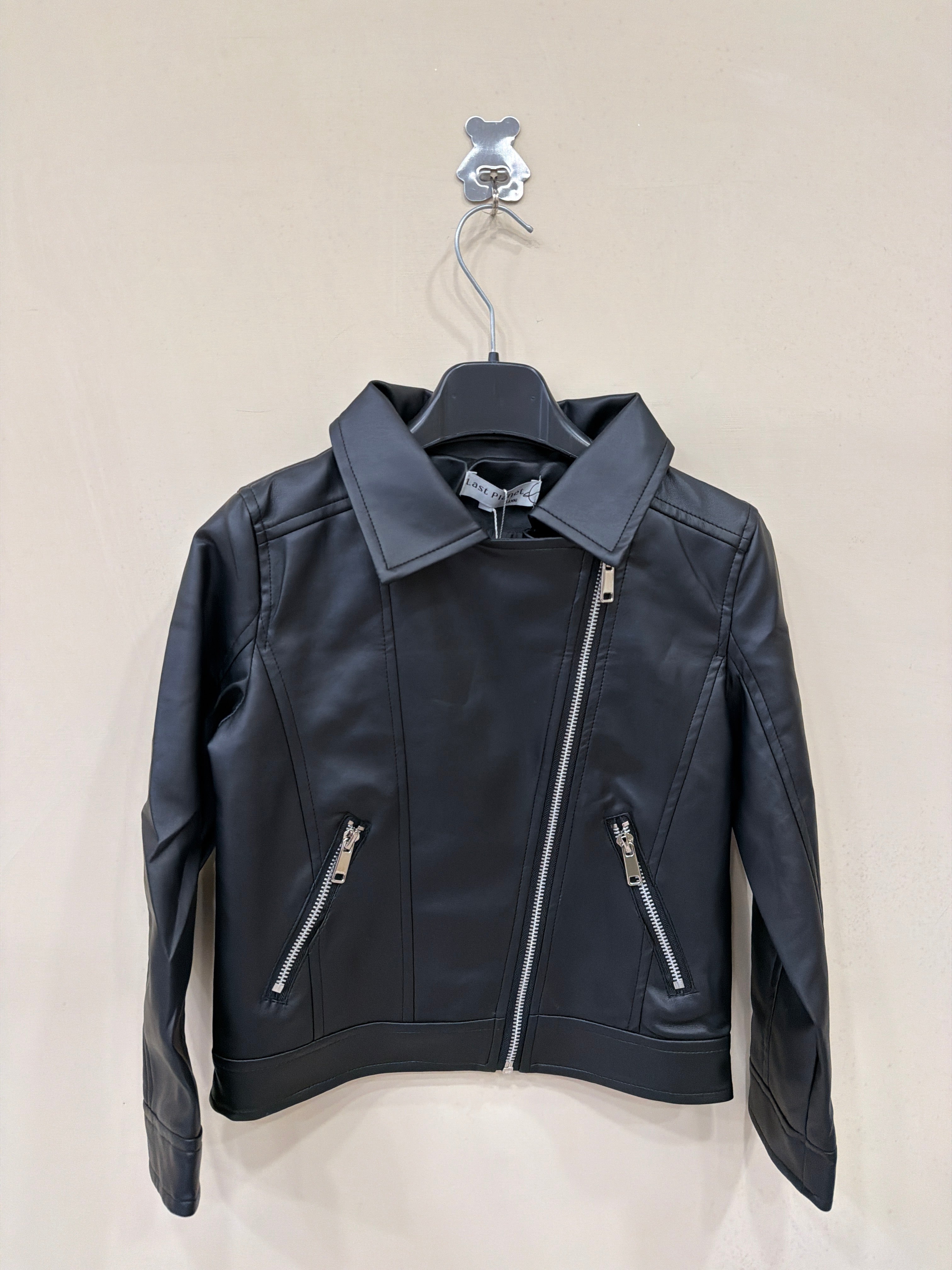 Chiodo ecopelle nero 465