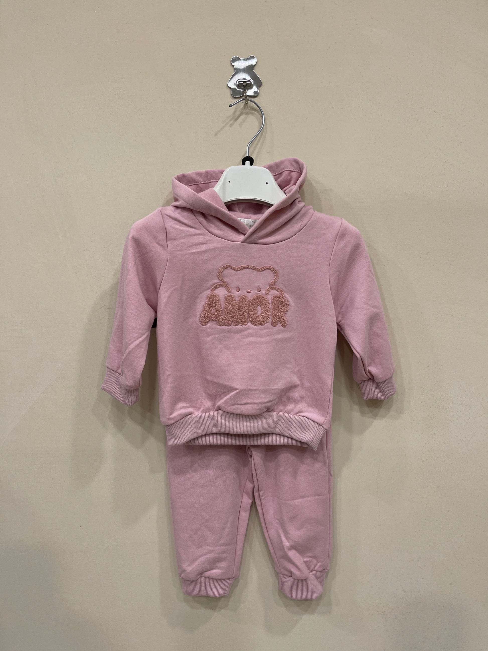 coordinato neonata 2684 amor cipria