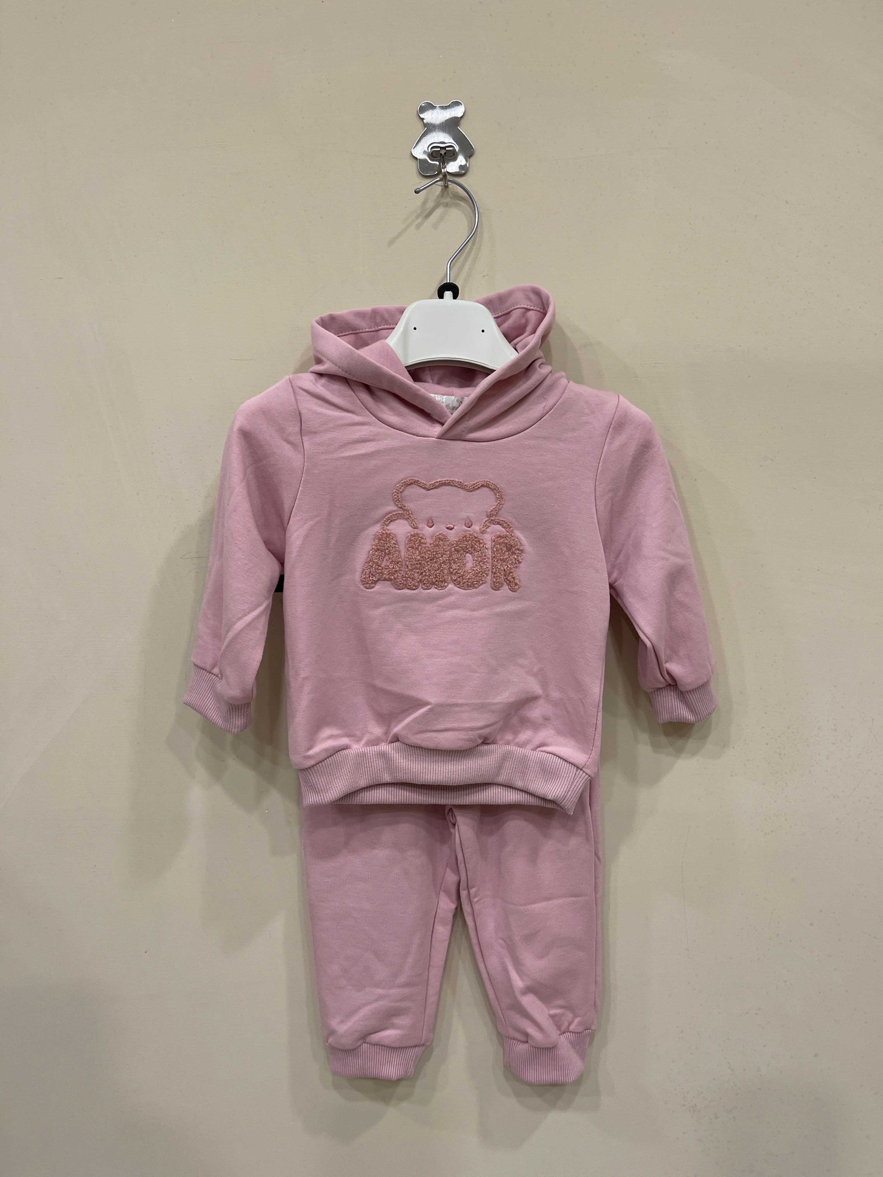 coordinato neonata 2684 amor cipria