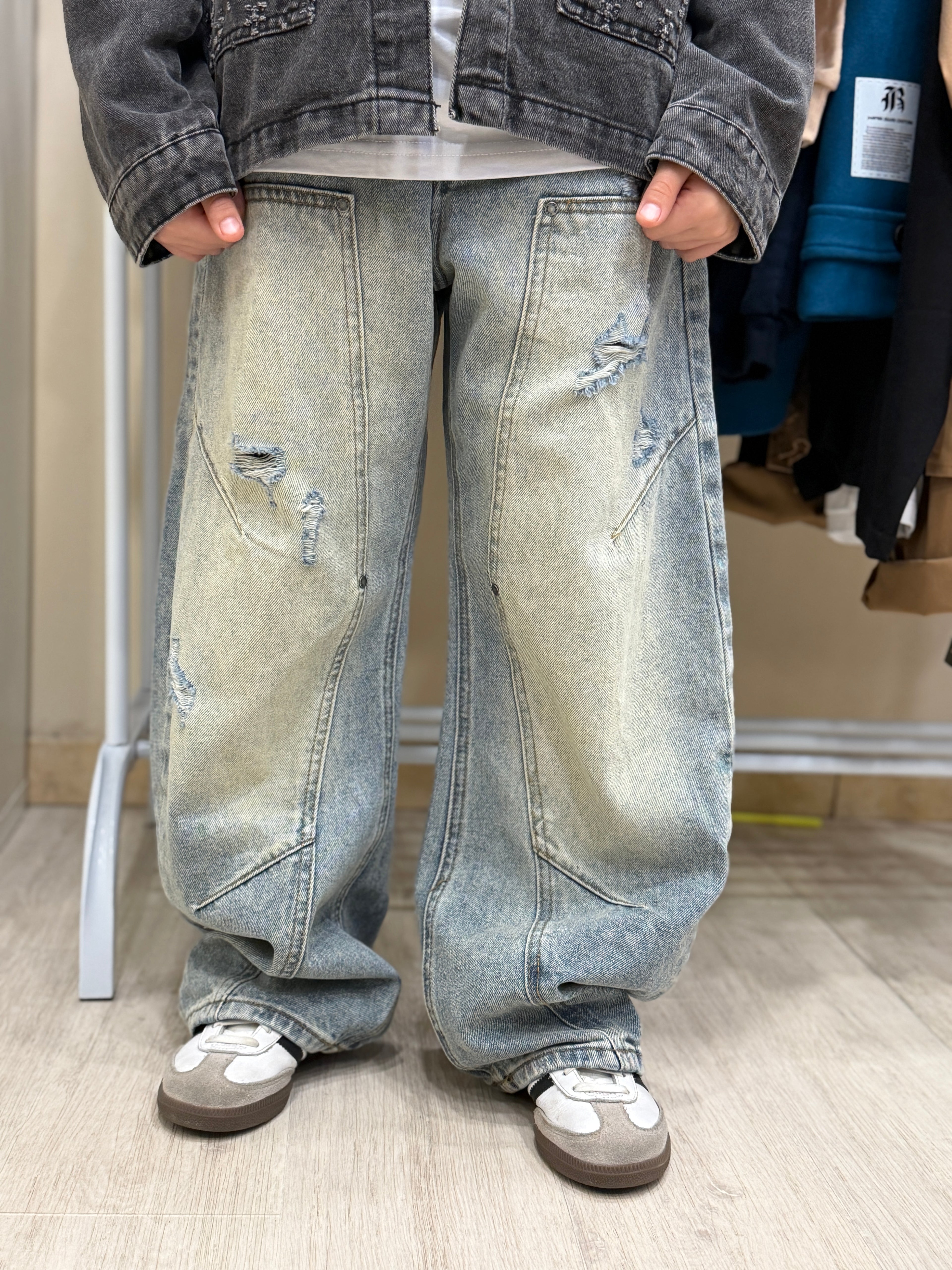 jeans ballon sabbia