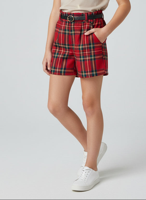 Shorts Scozzese red GJ055