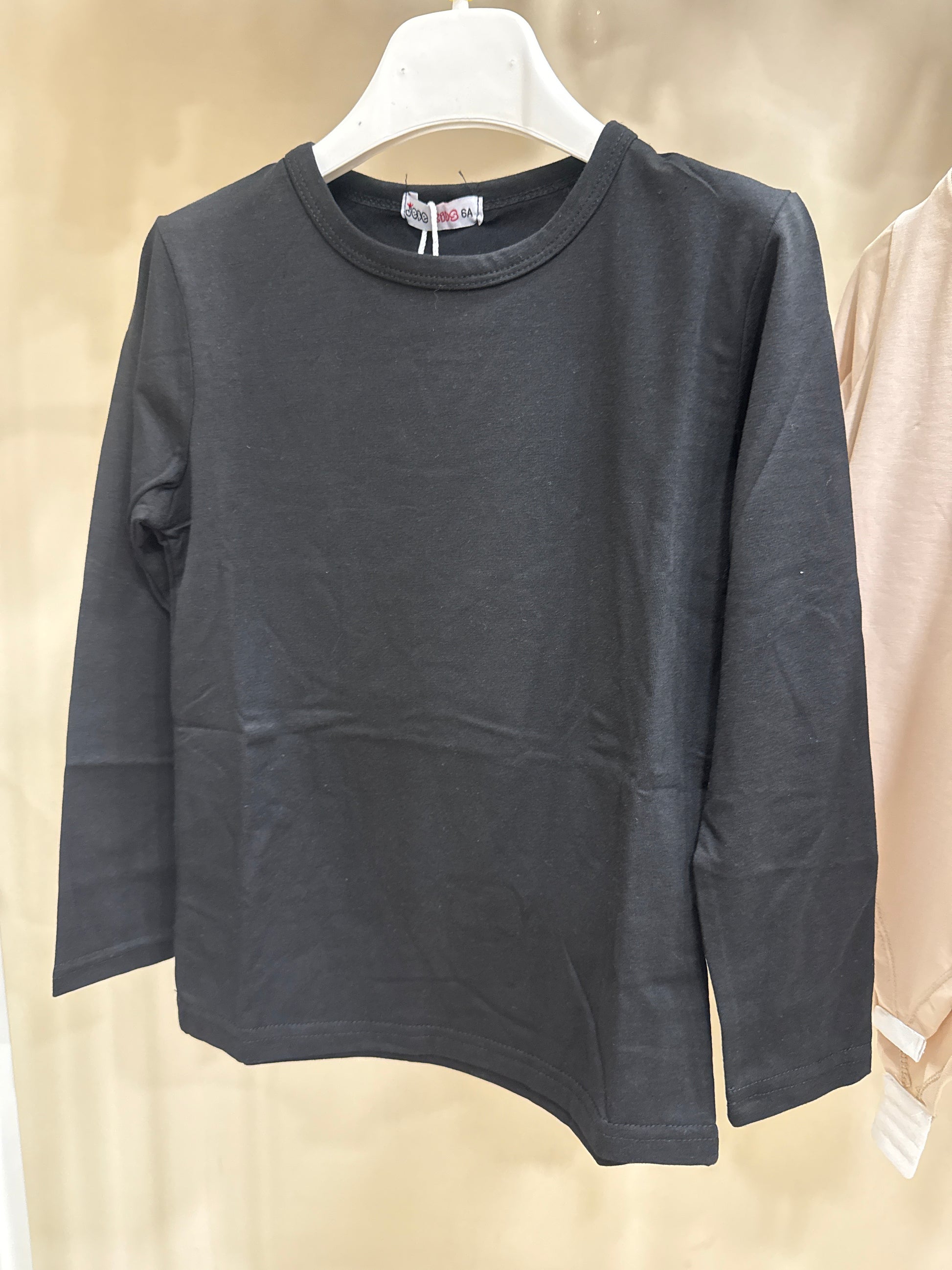 T-shirt manica lunga nera