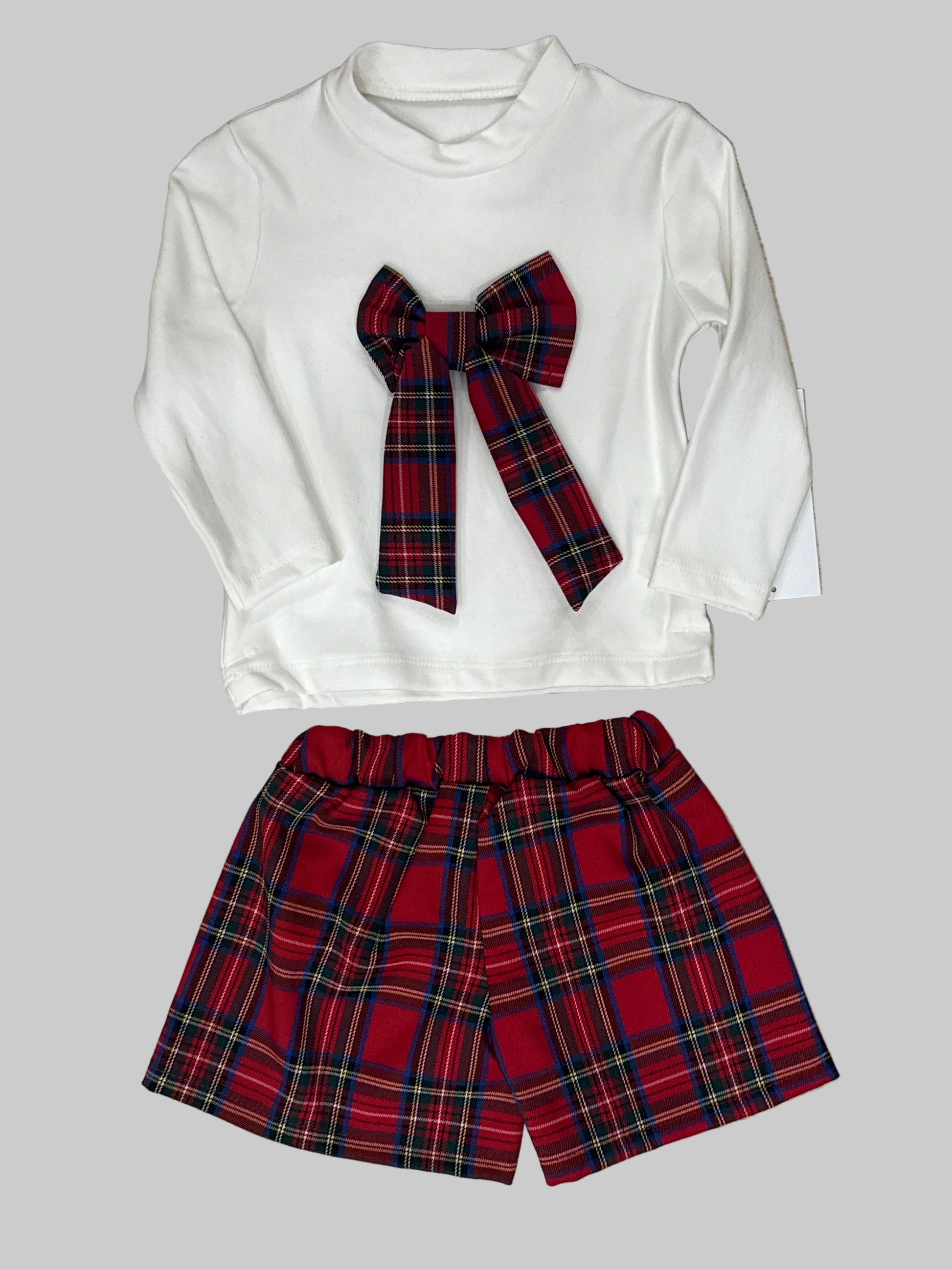 coordinato scozzese white C088