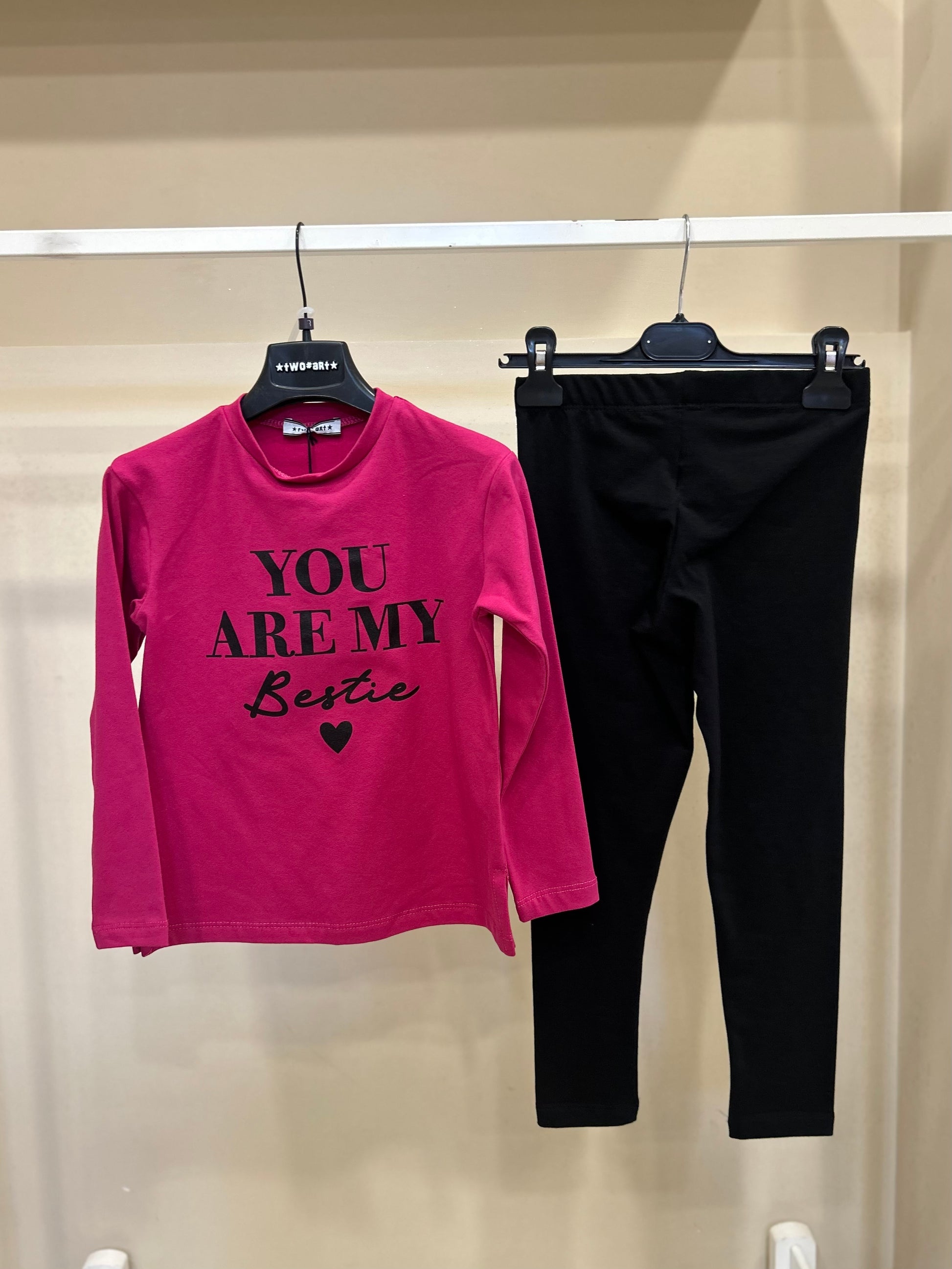 Coordinato two-art fucsia 5566J