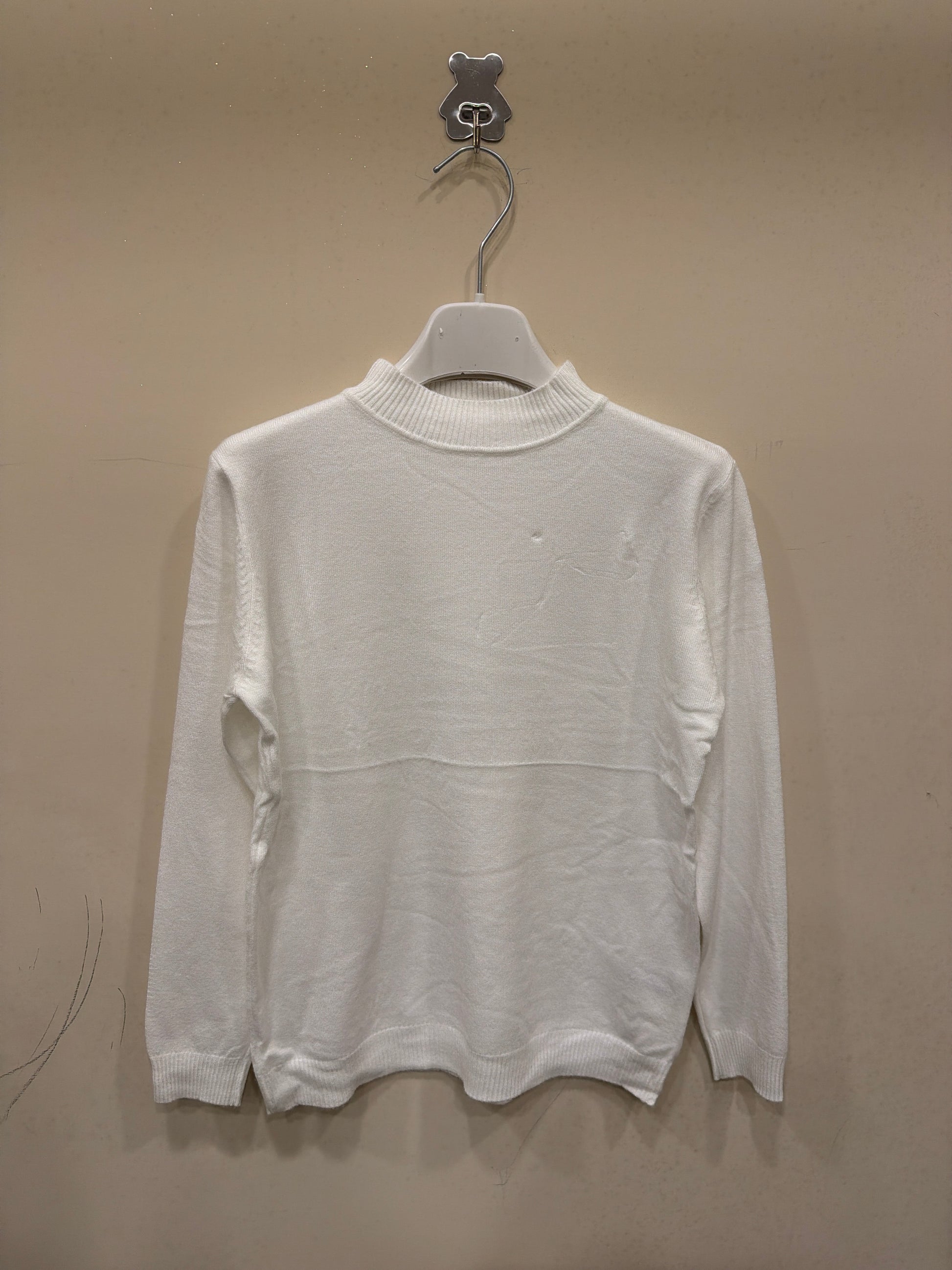 maglioncino mezzo collo white