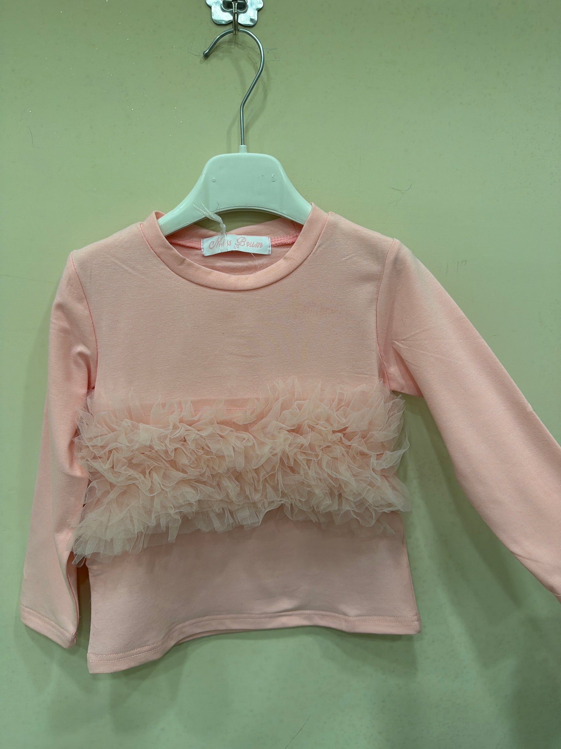 maglia rouches pink 012