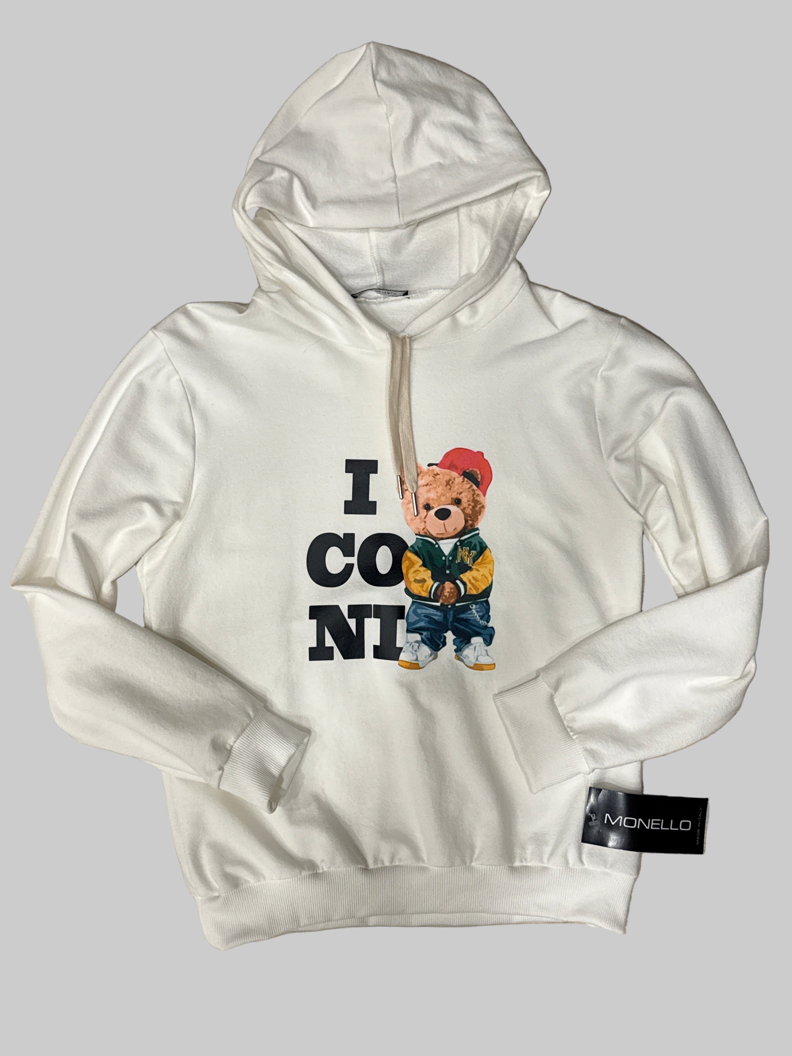 Felpa Teddy white M9595