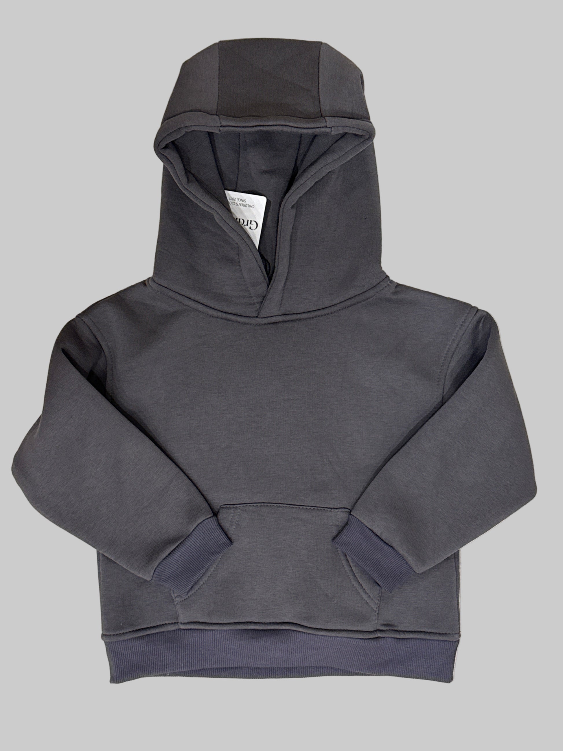 Felpa felpata grigio piombo