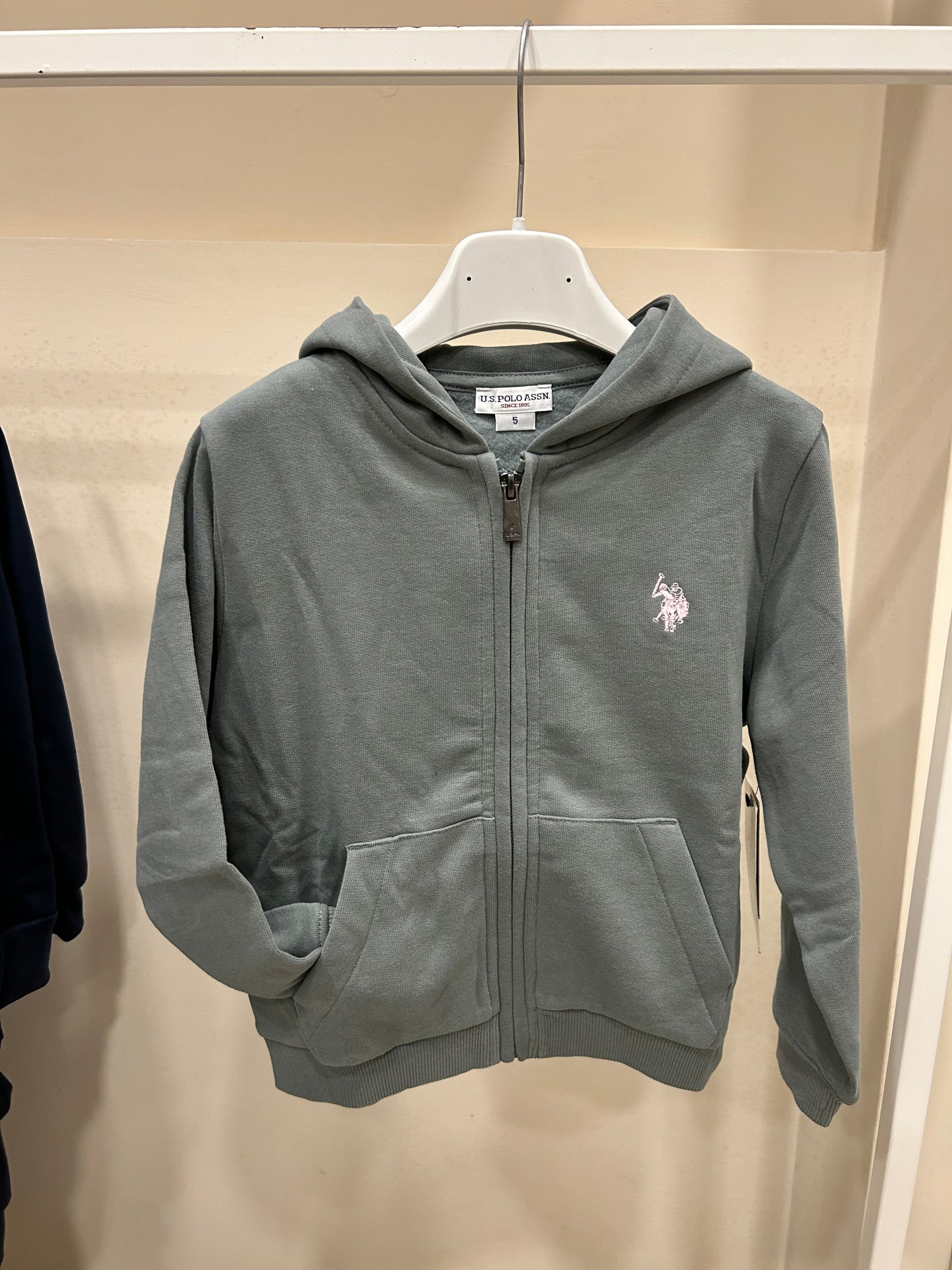 FELPA CAPPUCCIO VERDE POLO