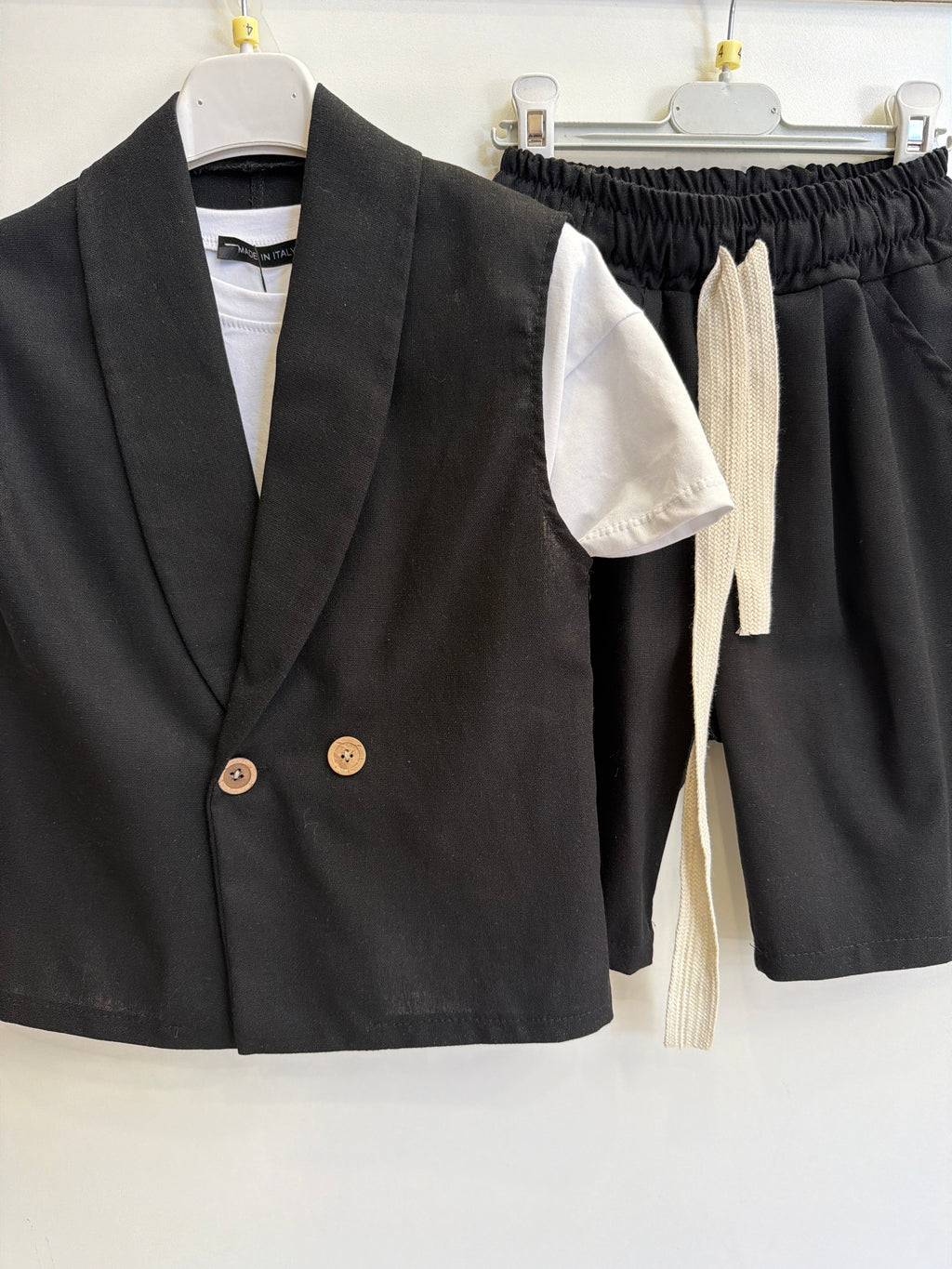 Coordinato lino korea nero 5199