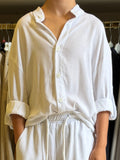 Camicia lino Mykonos bianca