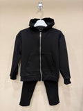 tuta scuba nera con zip