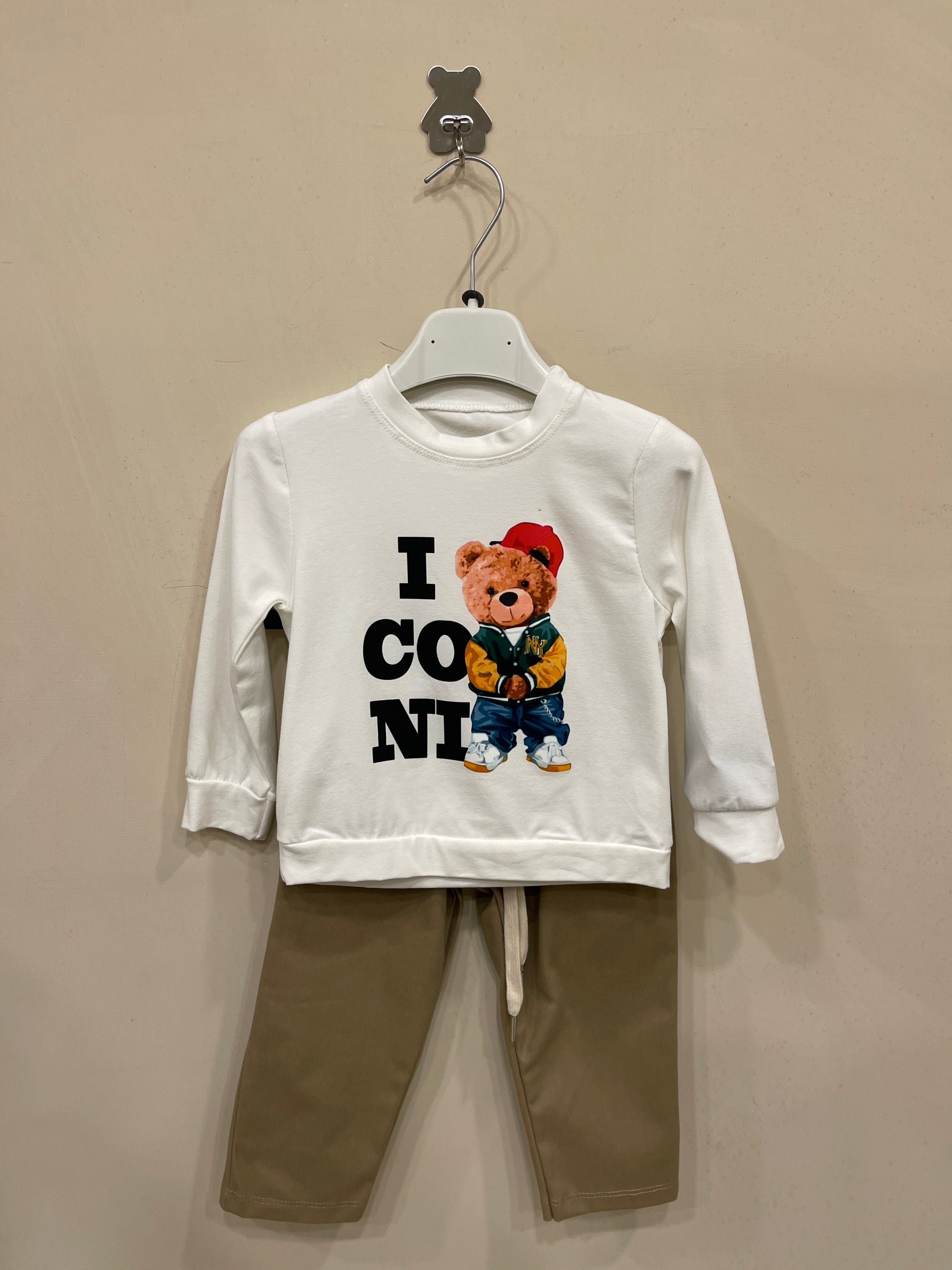 coordinato teddy tabacco C0037