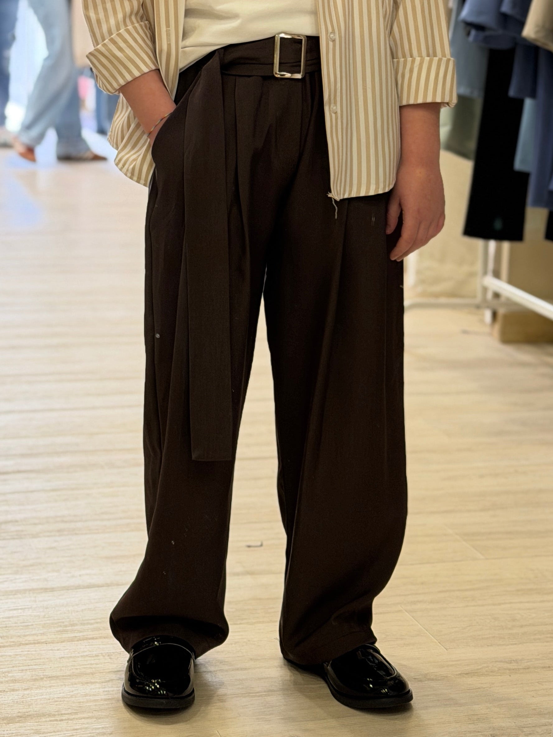 Pantalone palazzo 1232 brown