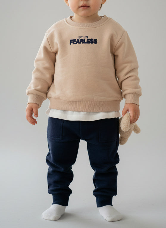 Tuta neonato 8031 sabbia