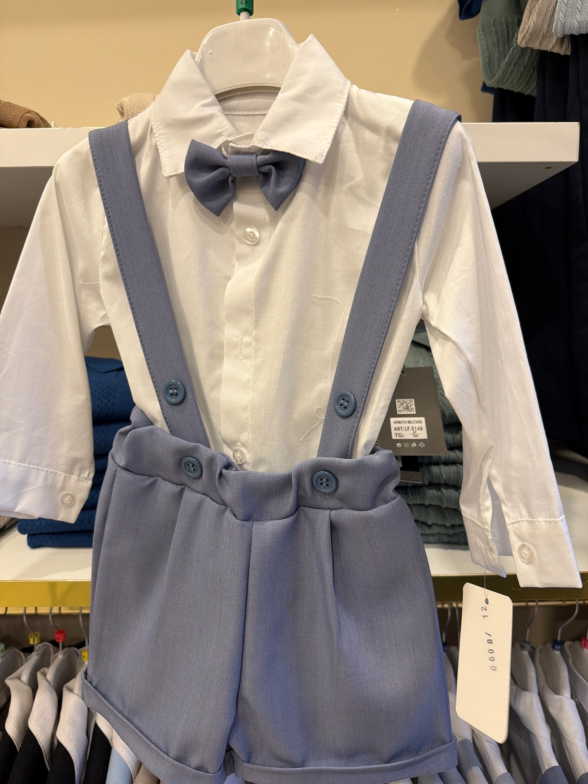 coordinato neonato 060812 blu jeans