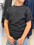 T shirt borchie black