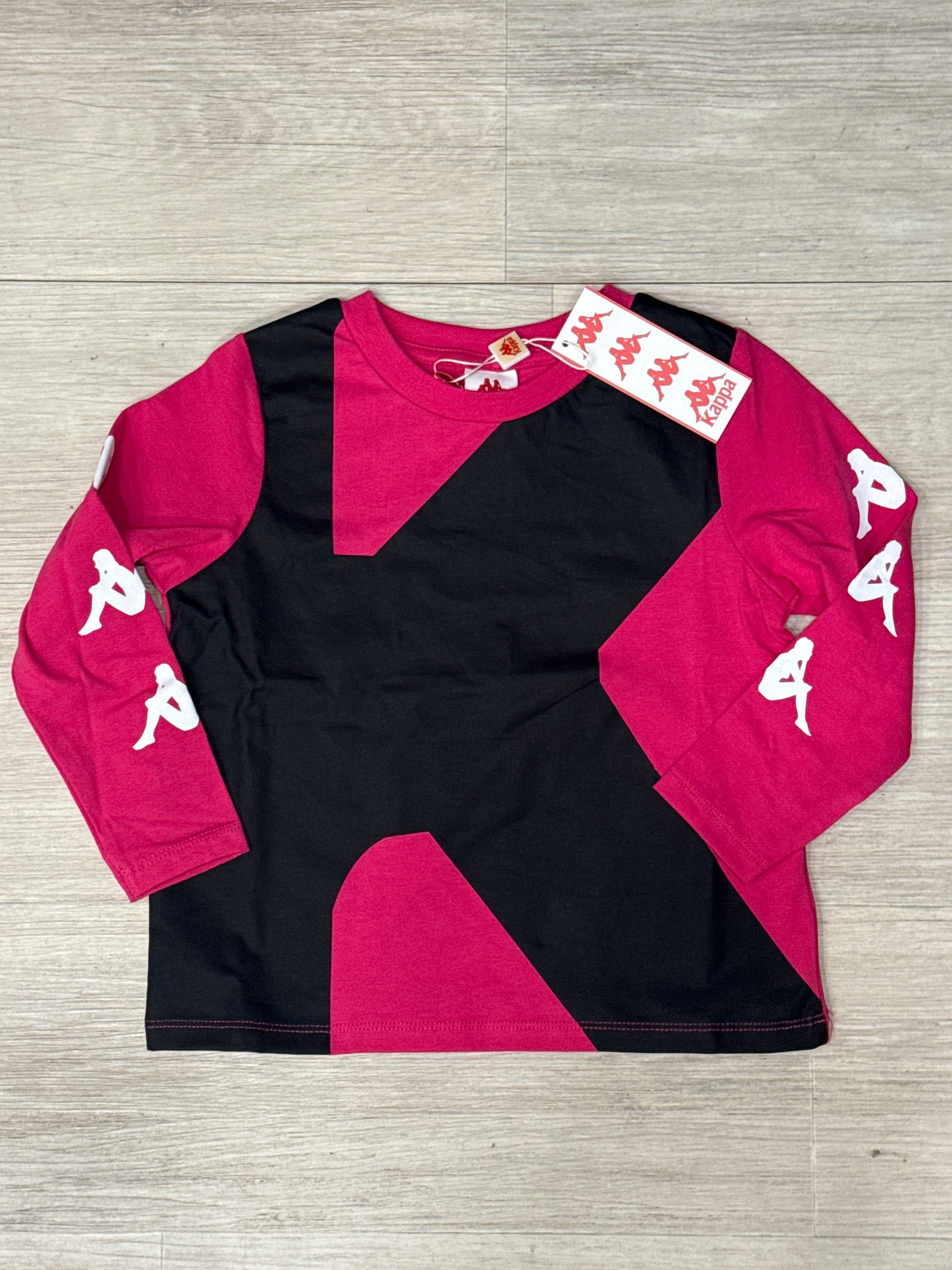 T shirt Kappa logo fuxia