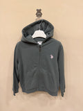 FELPA CAPPUCCIO VERDE POLO
