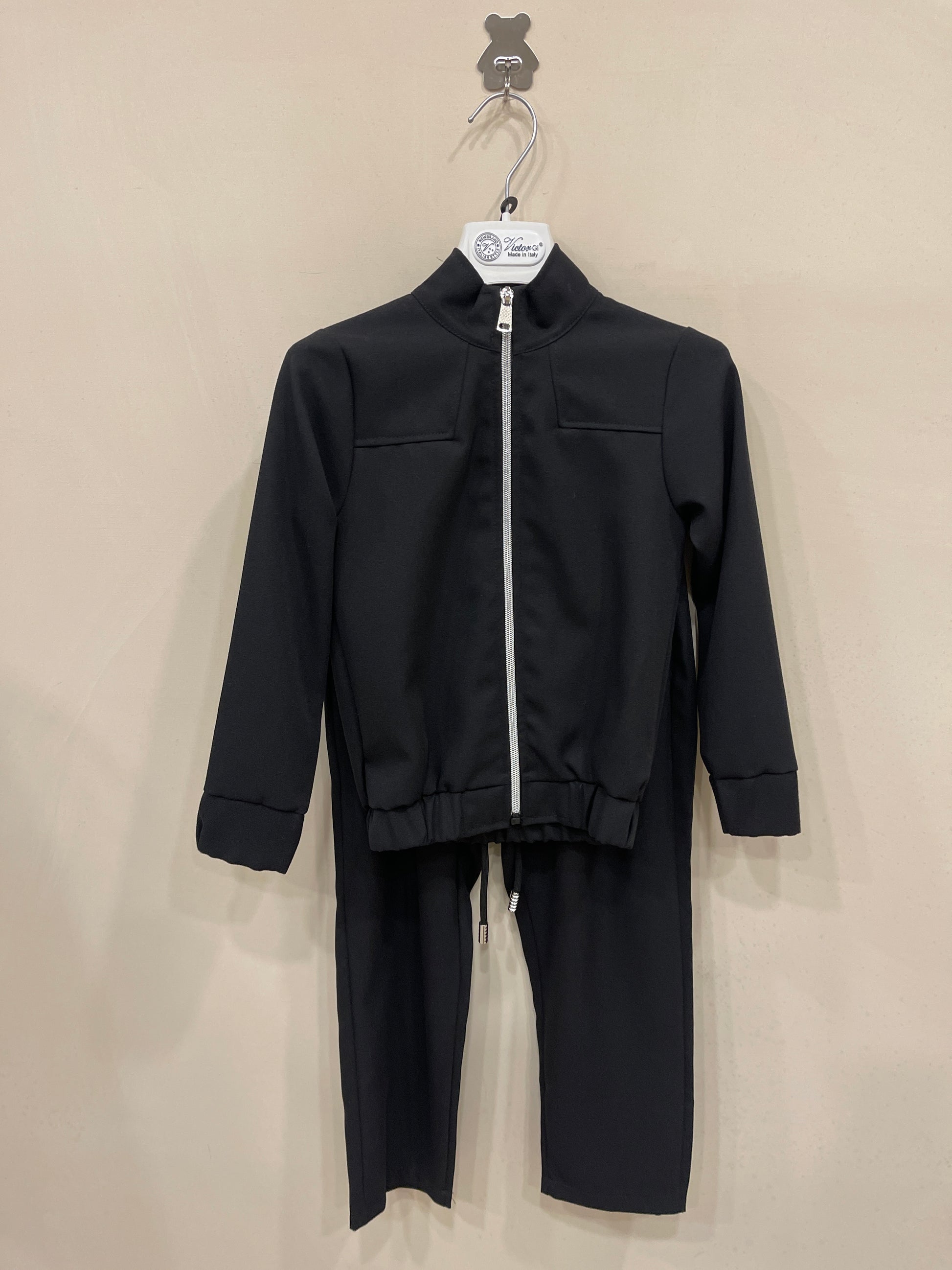 Coordinato nero zip 362