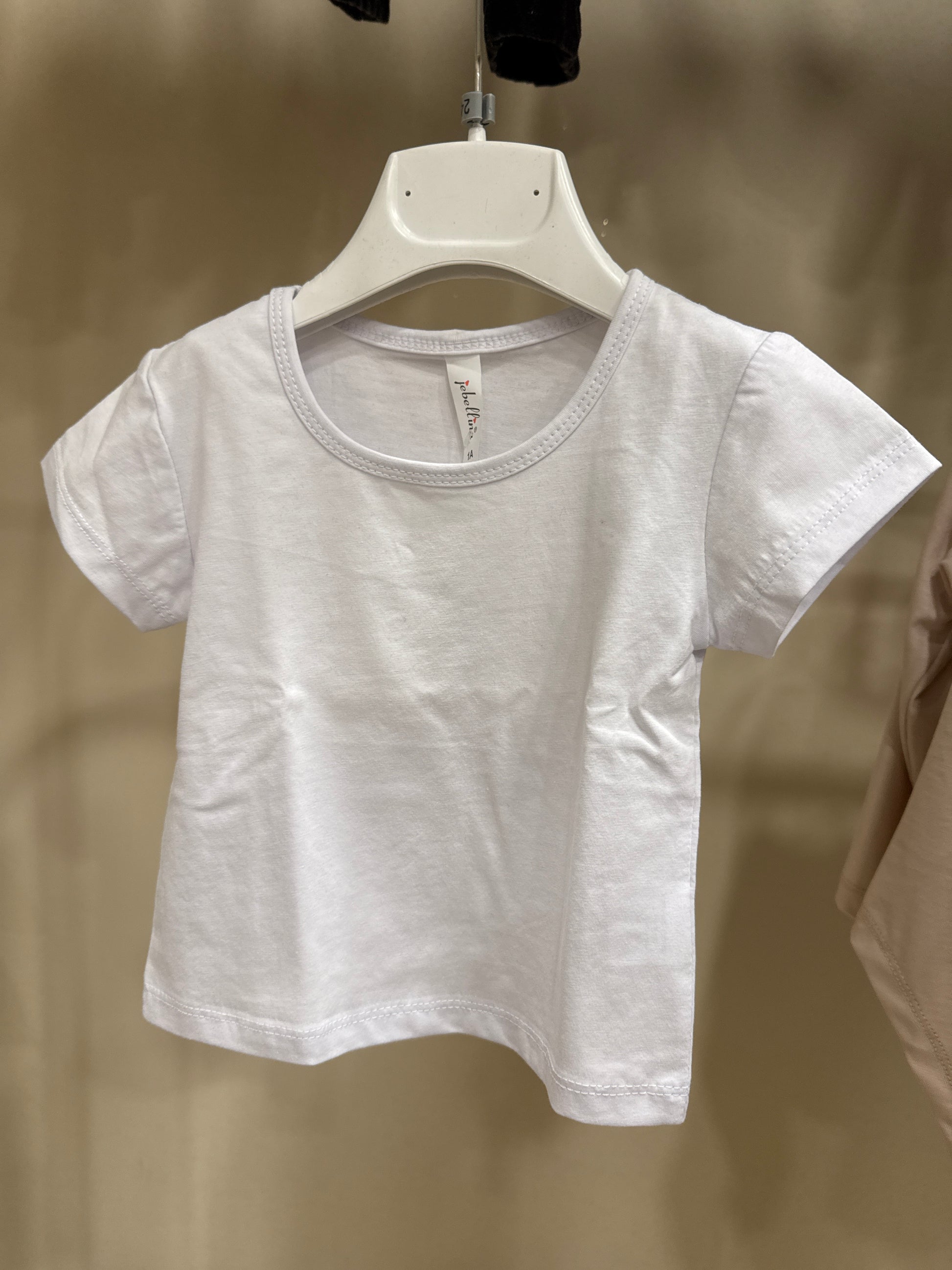 T-shirt basic bianca bimba