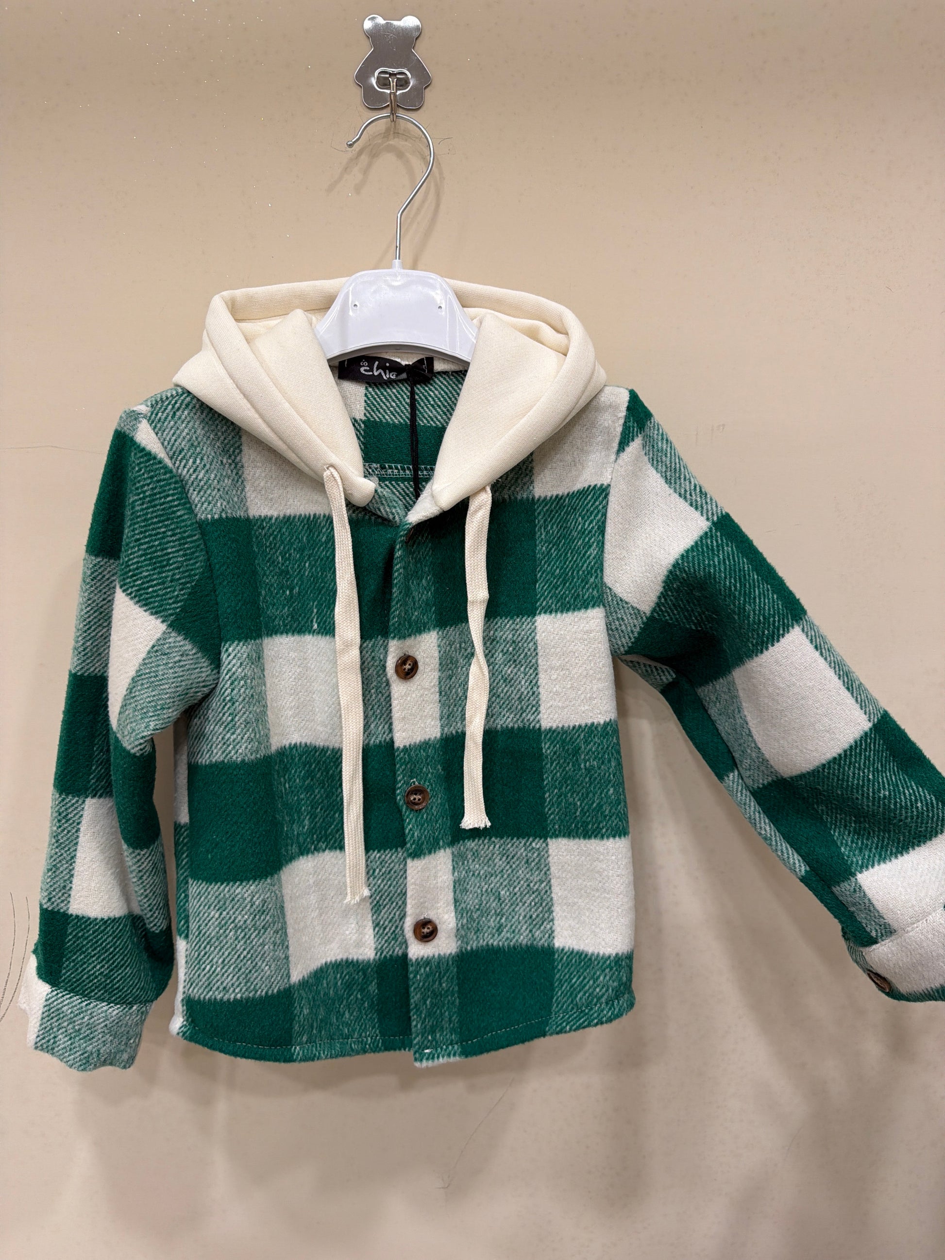 Camicia flanella quadri verde 522