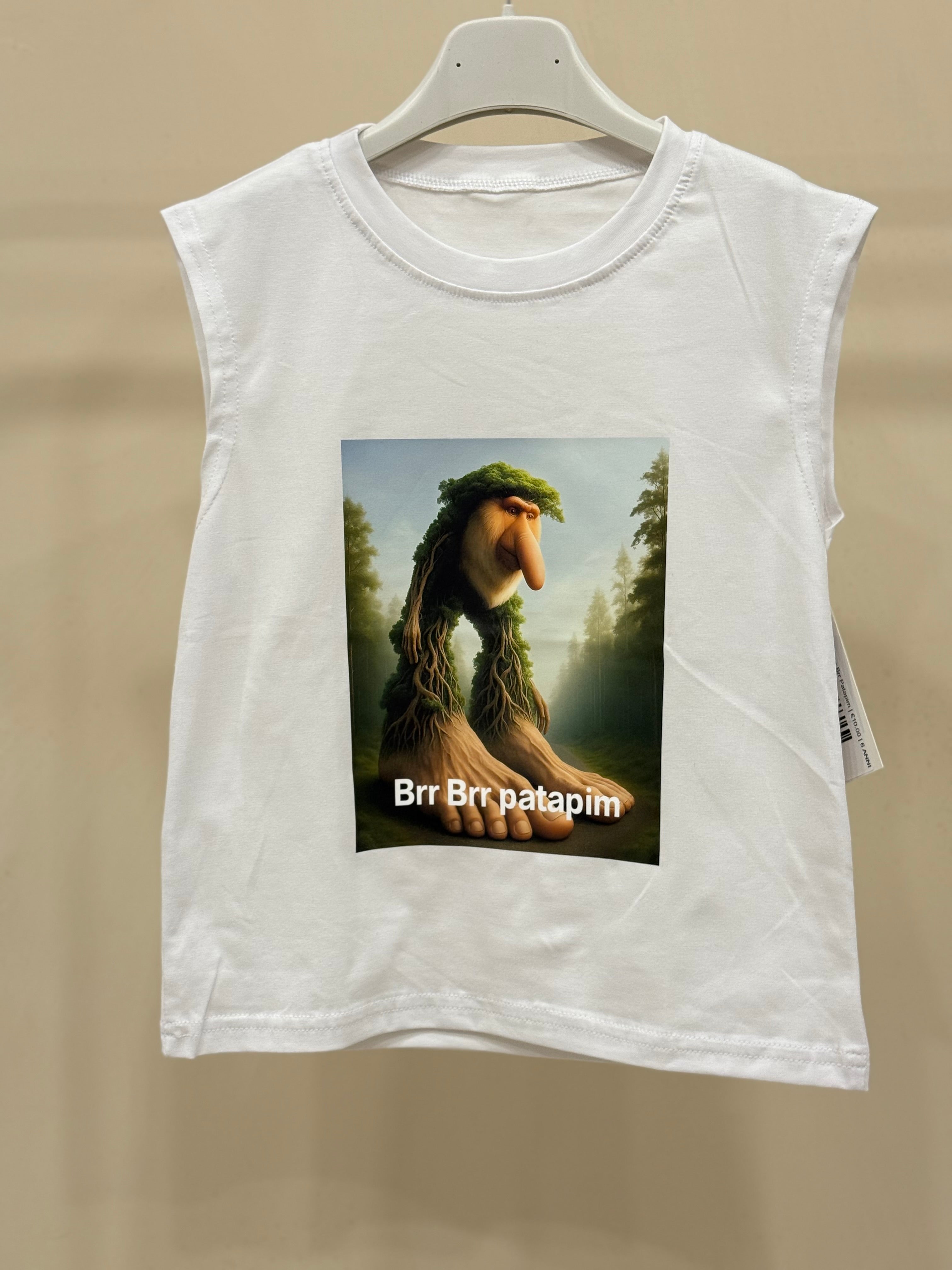 T-shirt bianca Brr Brr Patapim
