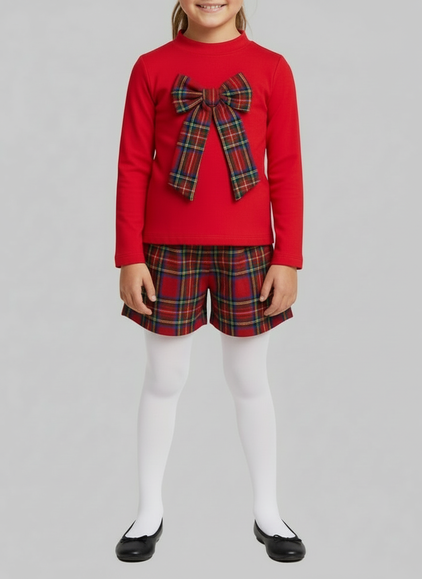 coordinato scozzese red G088