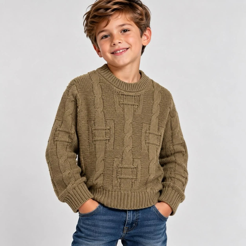 Maglioncino girocollo camel 1002977300014