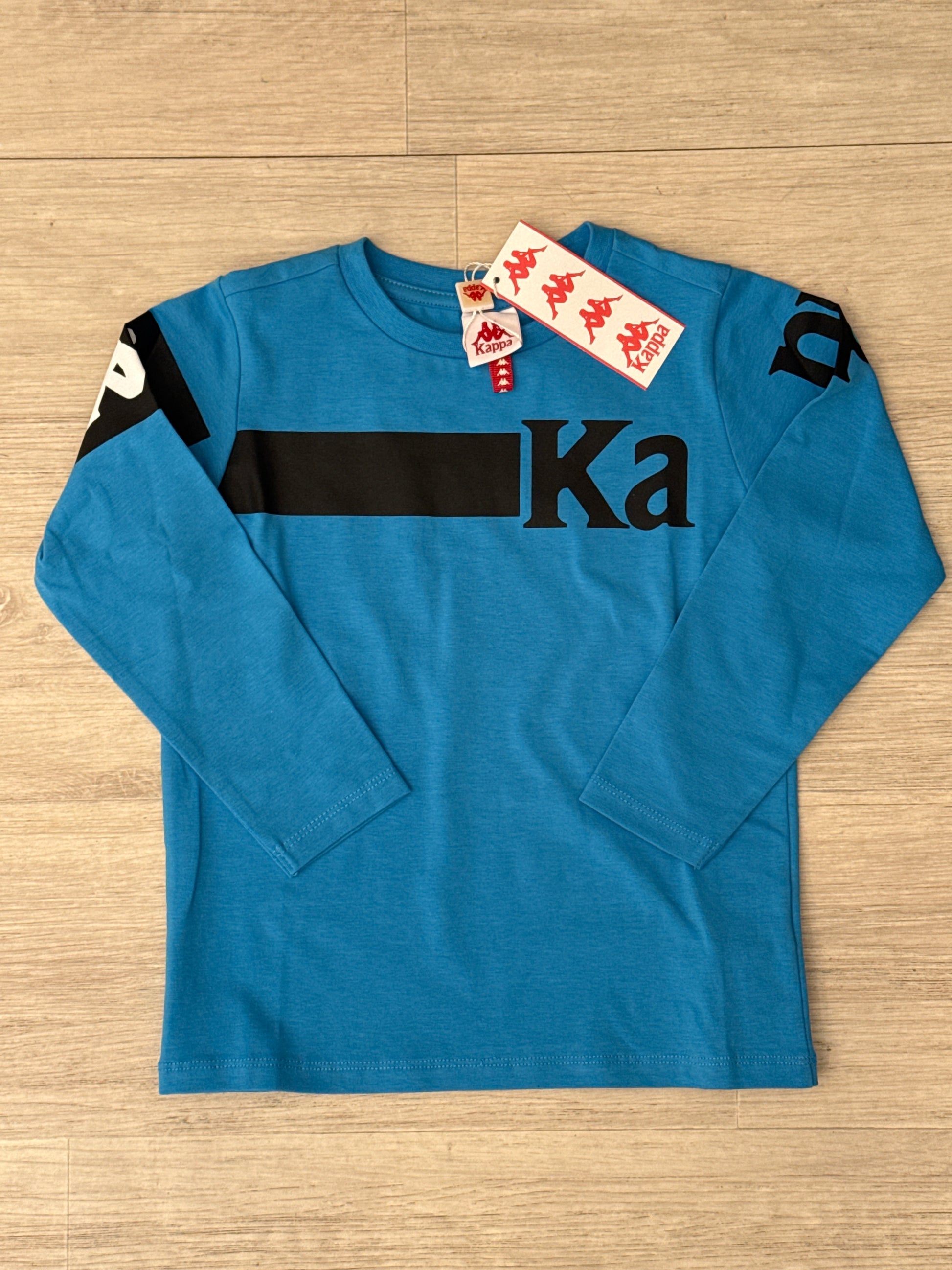 T shirt Kappa logo azure 2