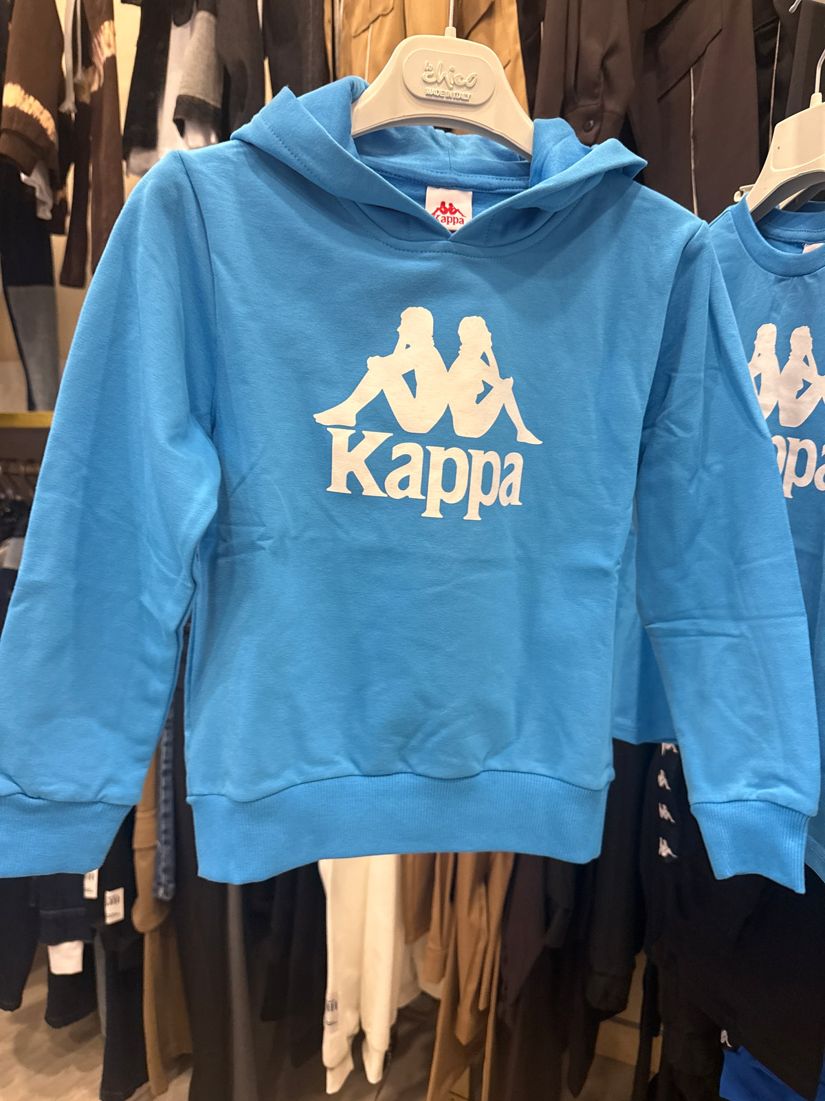 Felpa Kappa logo azure