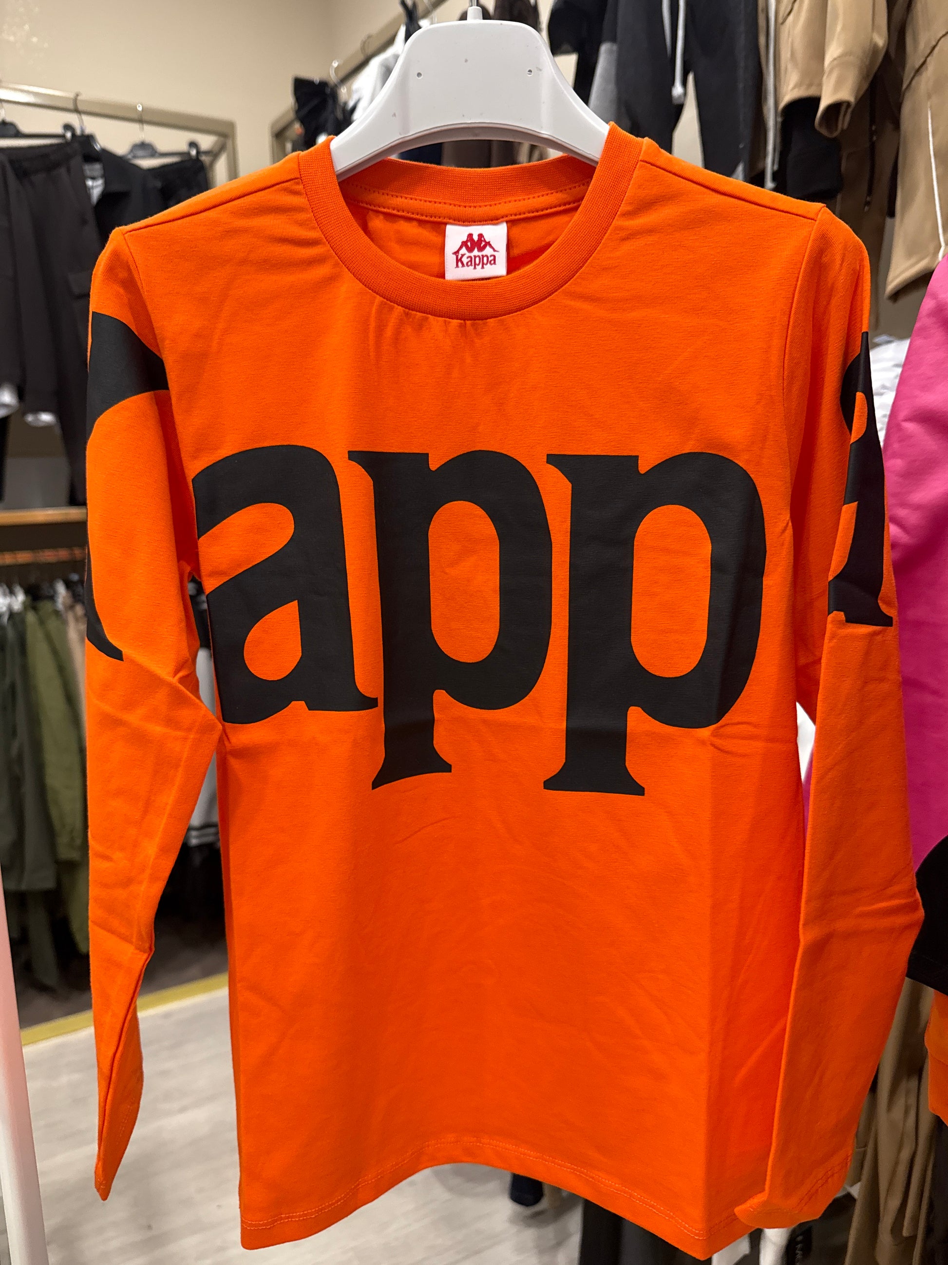 T shirt Kappa logo orange