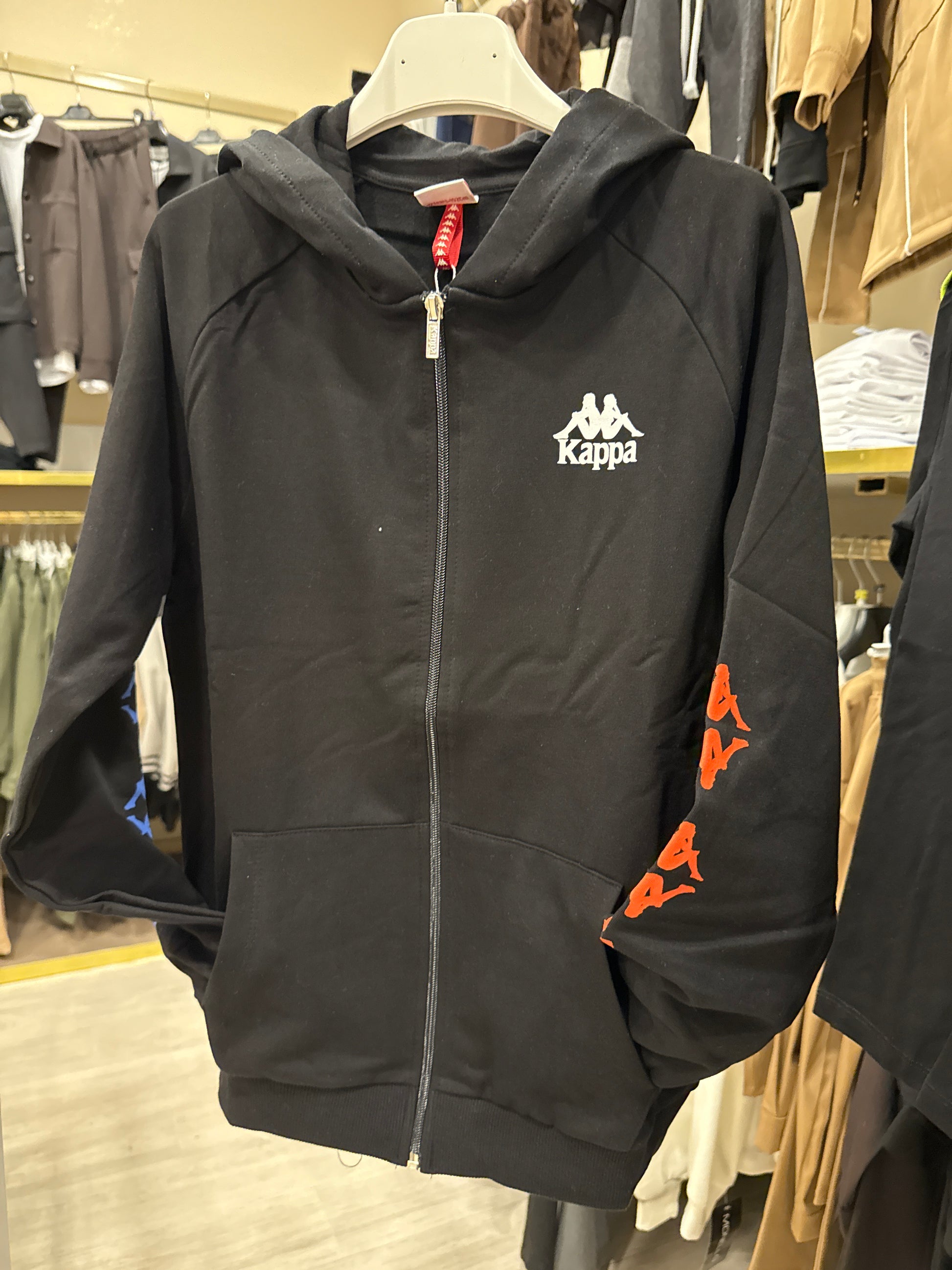 Felpa Kappa full zip black