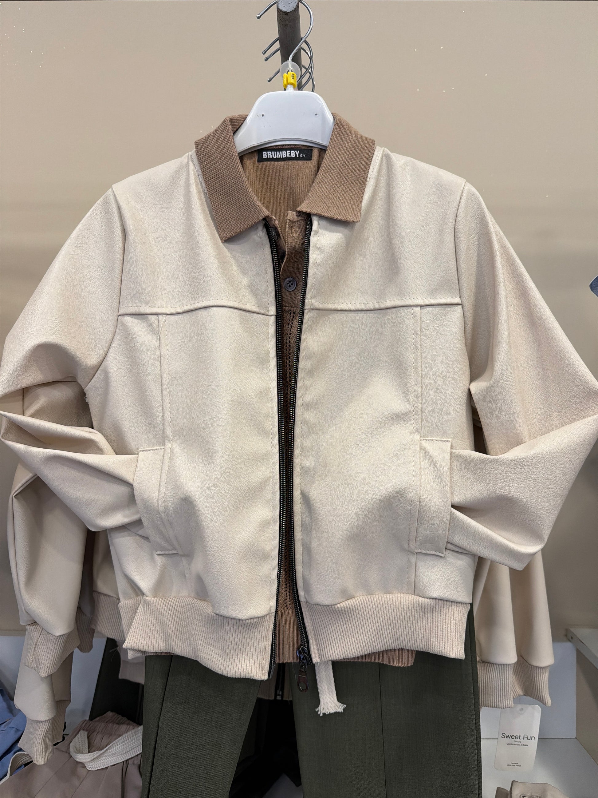 giubbotto college beige 2