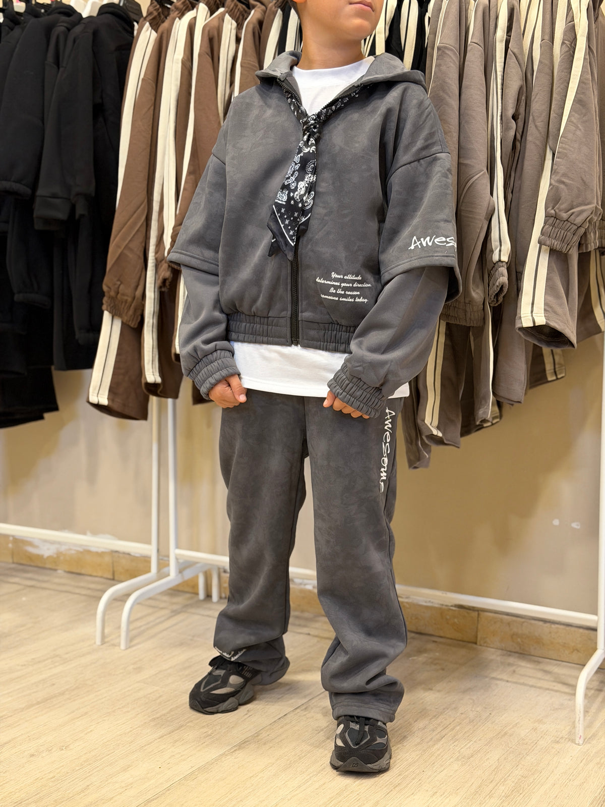 Tuta Batman marmor grey