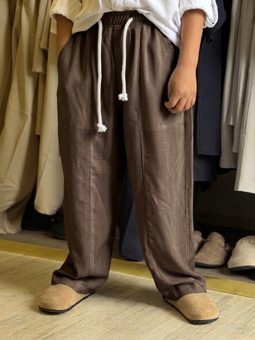 Pantalaccio lino Mykonos Moro