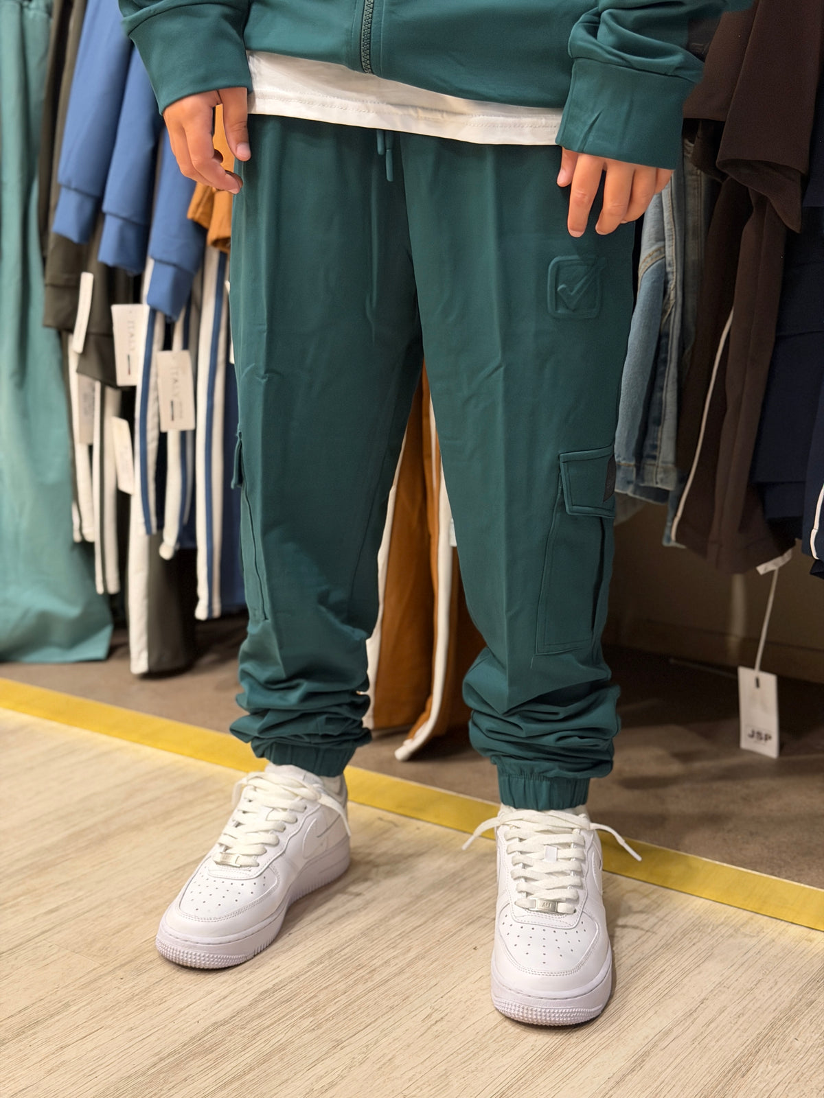 Tuta givova green cappuccio