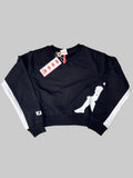 Felpa cropped big black kappa